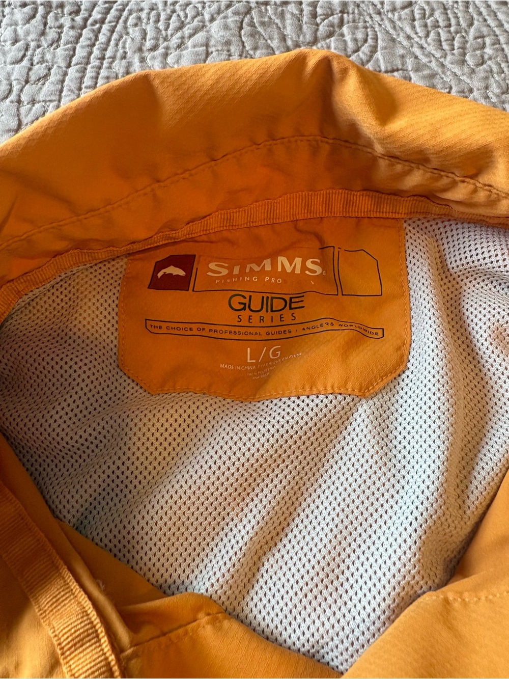 Simms Men's Golden Yellow Lightweight Shirt-Jacket - Picture 2 of 3